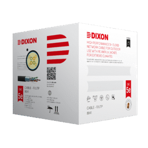 DIXON 8040 LSZH, Cable de red utp categoría 5e (305mts gris- exterior 100% cobre)