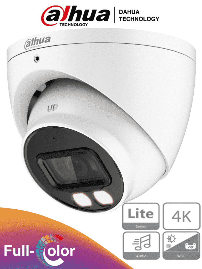 DAHUA DH-HAC-HDW1809T-A-LED Cámara de seguridad HDCVI 4K.