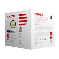 DIXON 8041, Cable de red utp categoría 5e 305m- negro - exterior 100% cobre