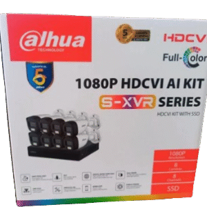KIT-XVR8C8CH-1TB-IL Kit 8 Cámaras de Seguridad Full Color Dahua 2mp